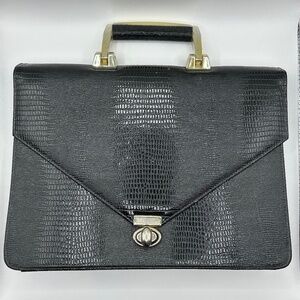 Vintage 80s Faux Croc Embossed Purse